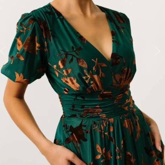 chinese dress ladies Baltic Born Womens Veronica Velvet Maxi Dress | Espresso main image 0